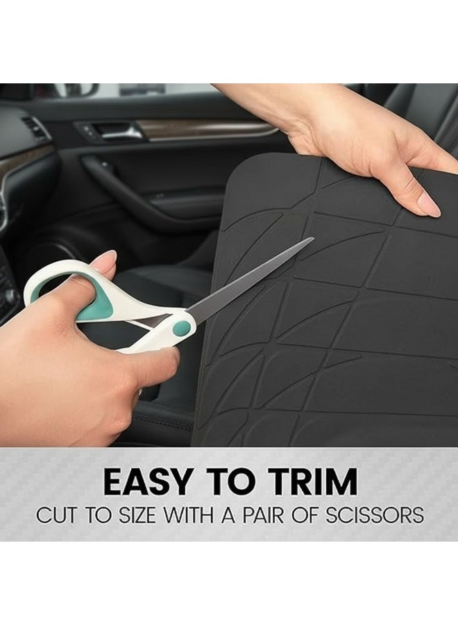 Dunekart Universal Car Trunk Mat, Heavy Duty All Weather Cargo Liner Floor Protection, Waterproof Trimmable Rubber Pad for SUV Sedan Auto - Black - Image 3